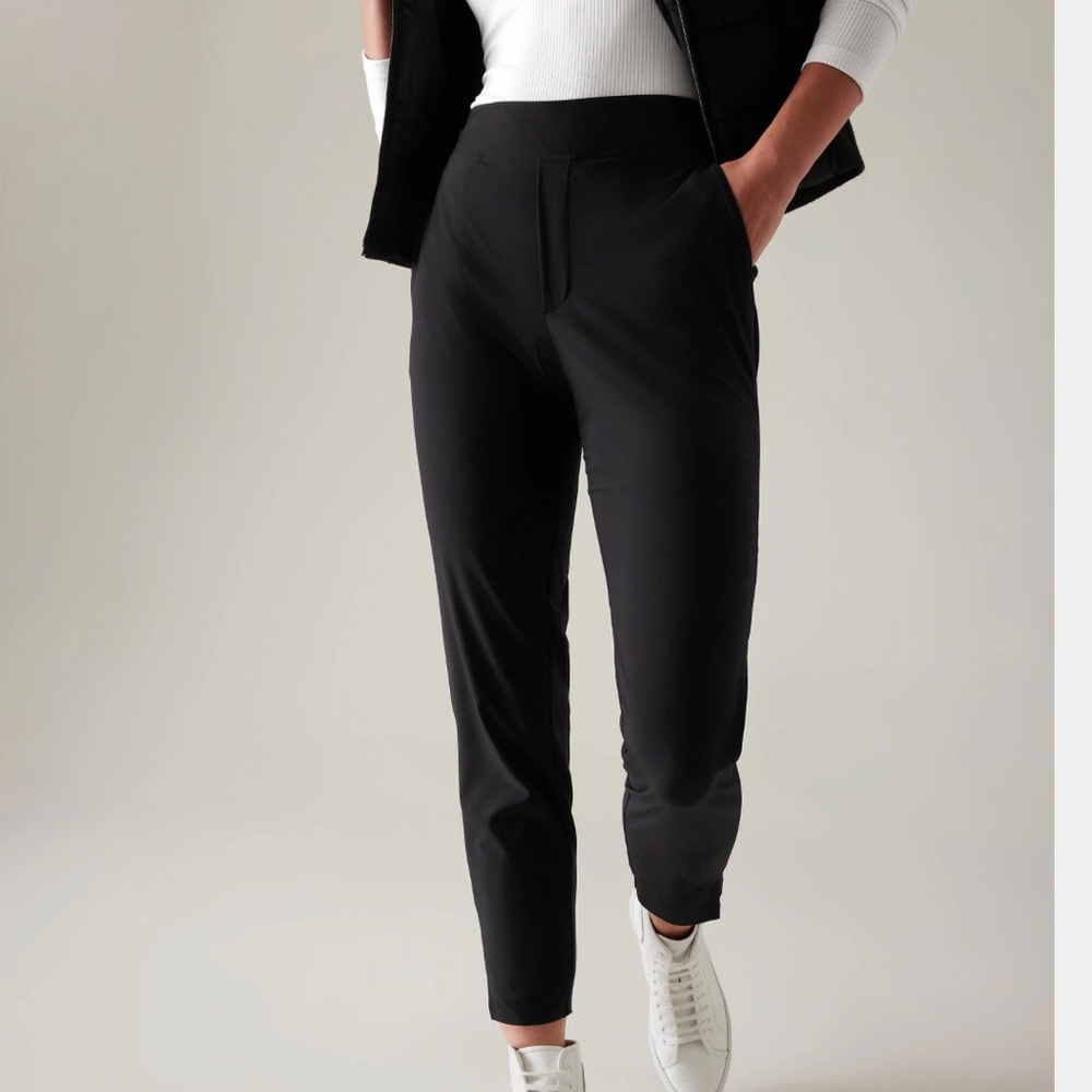 Athleta Brooklyn Mustard mid rise ankle pant